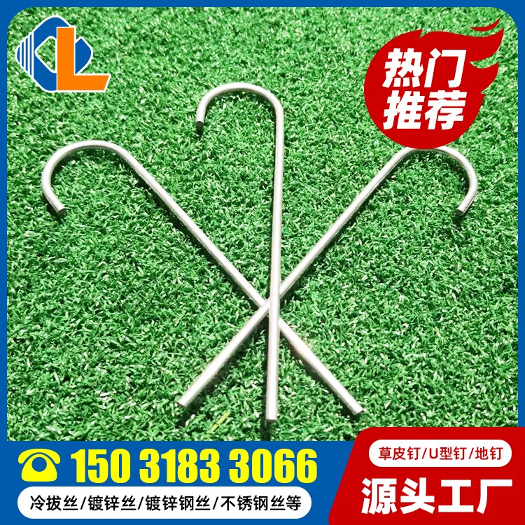 鍍鋅草皮釘 草皮釘土工格柵 V型角釘 地釘子
