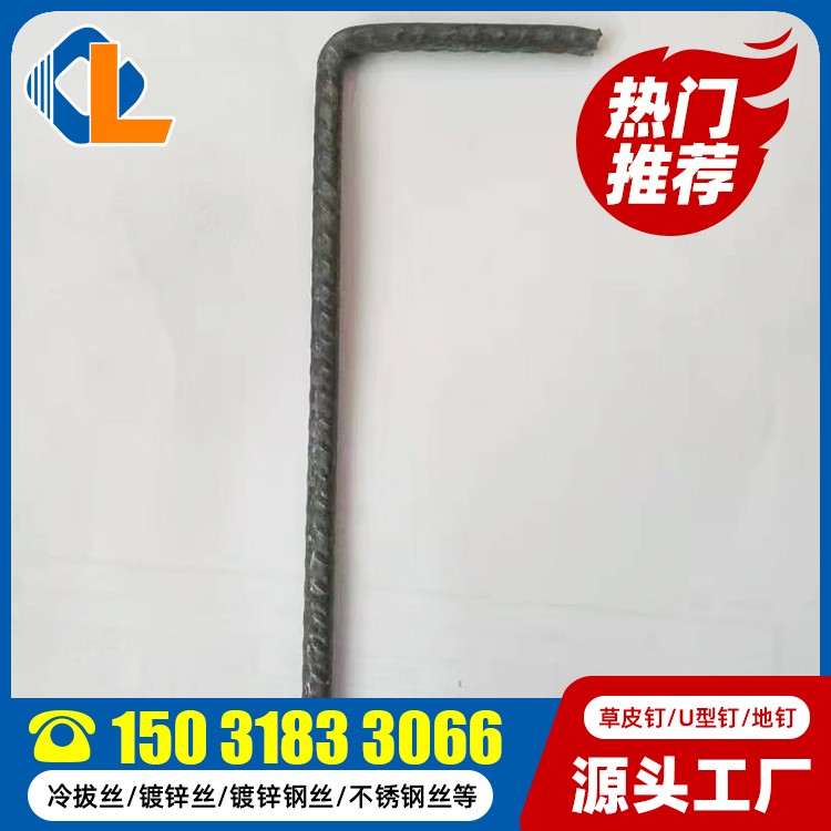 圓頭地釘 U型釘固定土工格柵 G型草坪釘 草皮釘什么牌子好